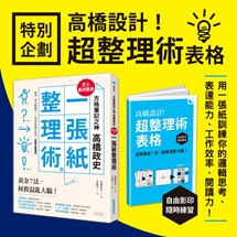 方格筆記之神高橋政史，最完整版「一張紙整理術」：黃金7法，拯救混亂大腦！(內附高橋設計超整理術表格)